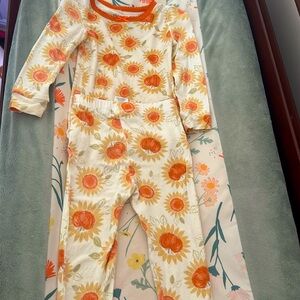 Milkberry Bamboo Sunflower Pumpkin Pjs 🎃